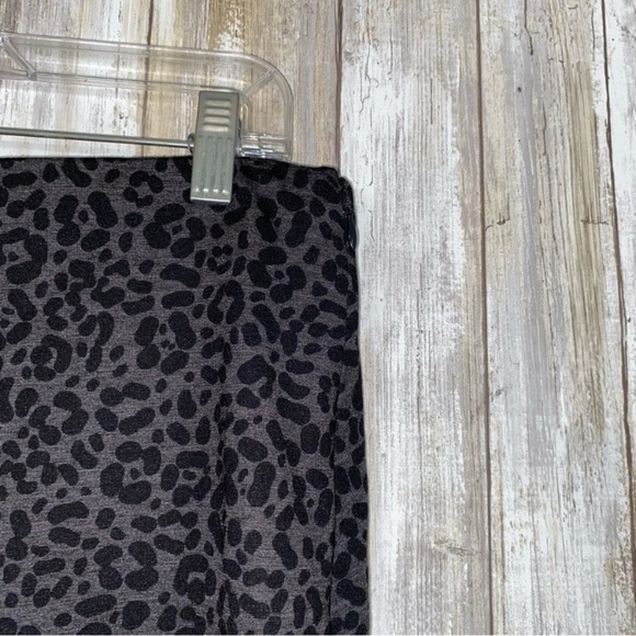 Ann Taylor Leopard Stretch High Rise Straight Leg Pants - Picture 2 of 5